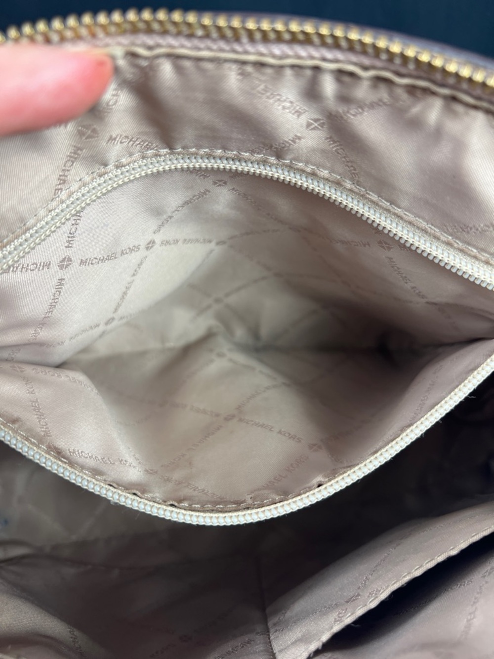 Michael Kors Cindy Medium Dome Satchel Floral MK Logo Print Pink - Picture 10 of 11